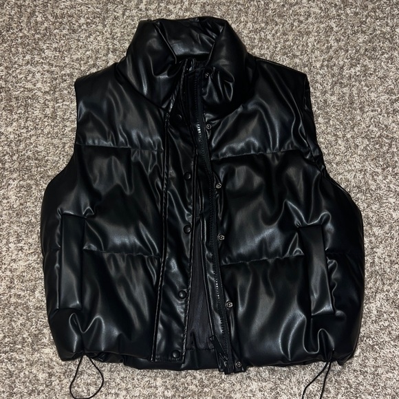 SHEIN Jackets & Blazers - SHEIN Black Puffer Vest